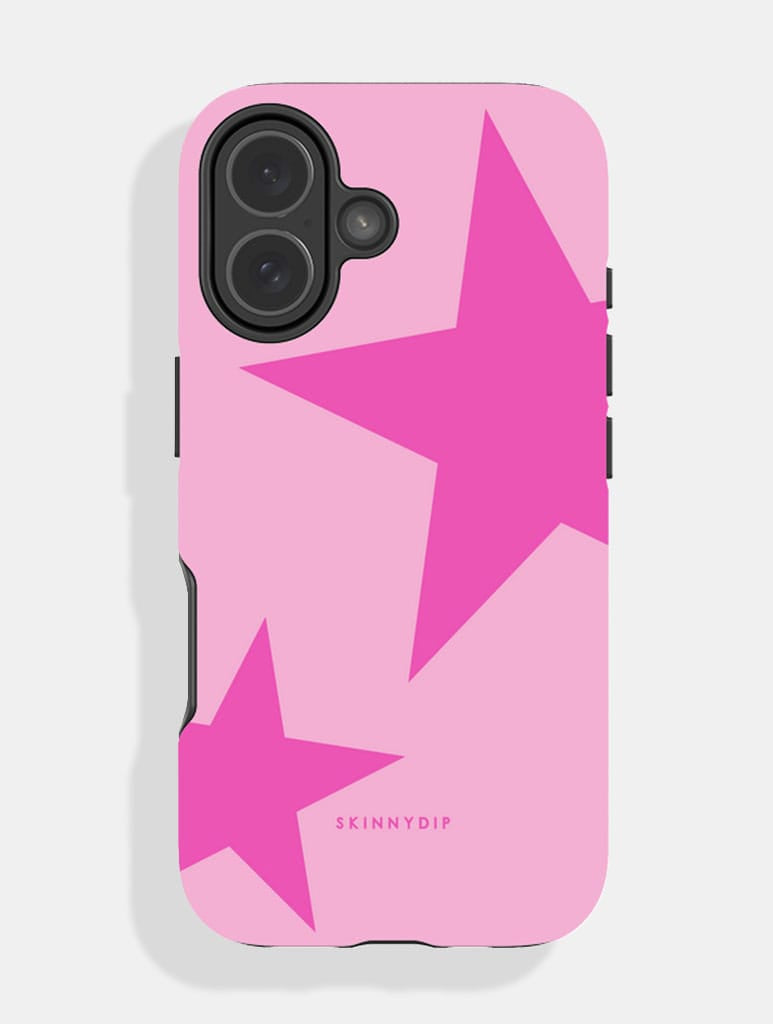 Two Stars Double Pink Dark Ultra Protective iPhone Case