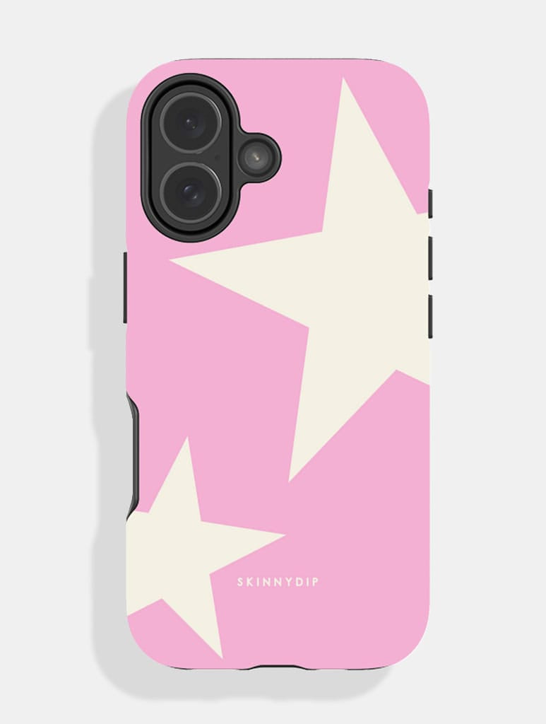 Two Stars Light Pink & Ecru Ultra Protective iPhone Case
