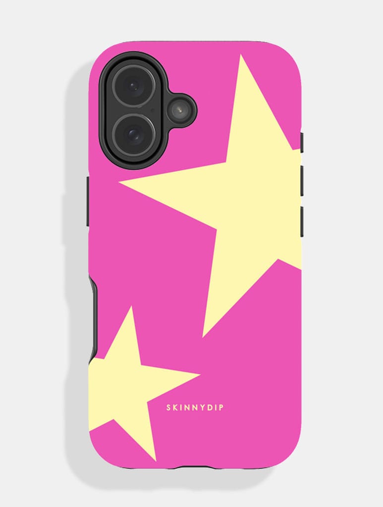 Two Stars Dark Pink & Yellow Ultra Protective iPhone Case