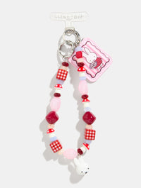 Miffy x Skinnydip Patchwork Beaded Charm in Pink