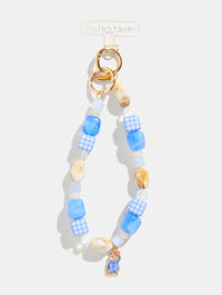 Paddington x Skinnydip Gingham Beaded Strap in Blue