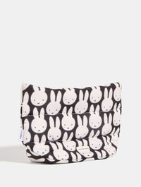 Miffy x Skinnydip Black Repeat Pillow Pouch