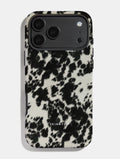 Cow Print Black and White Ultra Protective iPhone Case