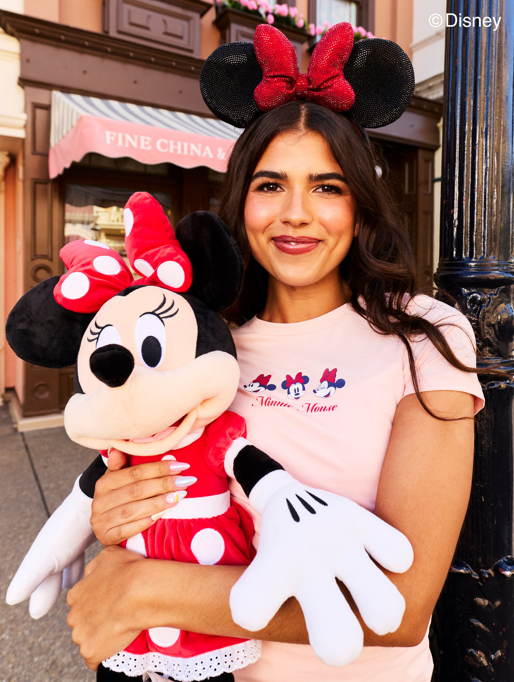Disney Minnie Mouse Faces Baby T-Shirt In Pink