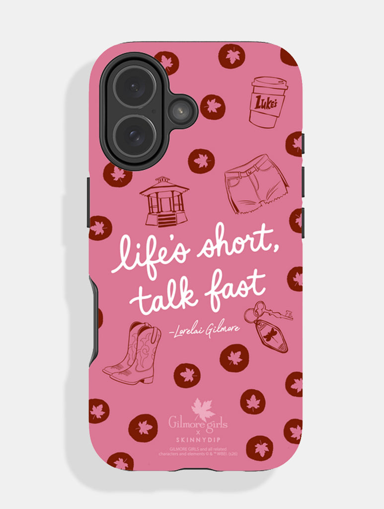 Gilmore Girls x Skinnydip 'Life's Short Talk Fast' Ultra Protective iPhone Case