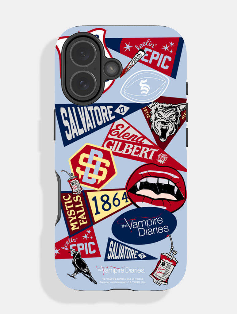 The Vampire Diaries x Skinnydip Varsity Sticker Ultra Protective iPhone Case