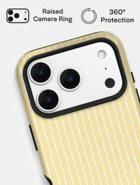 'A' Initial Patterned Yellow Ultra Protective iPhone Case Phone Cases Skinnydip London