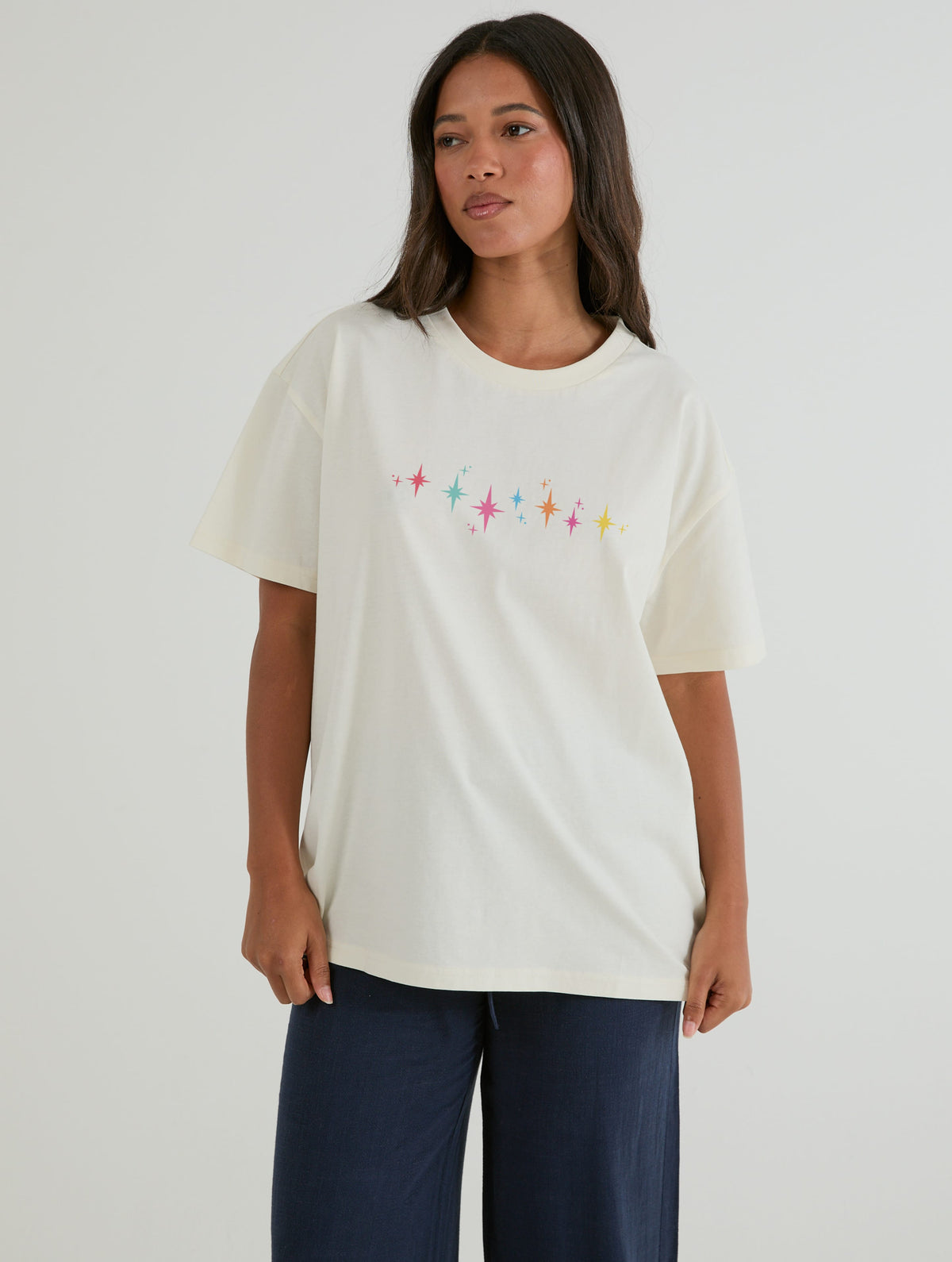 ACOTAR Book Stack T-Shirt In White Tops & T-Shirts Skinnydip London