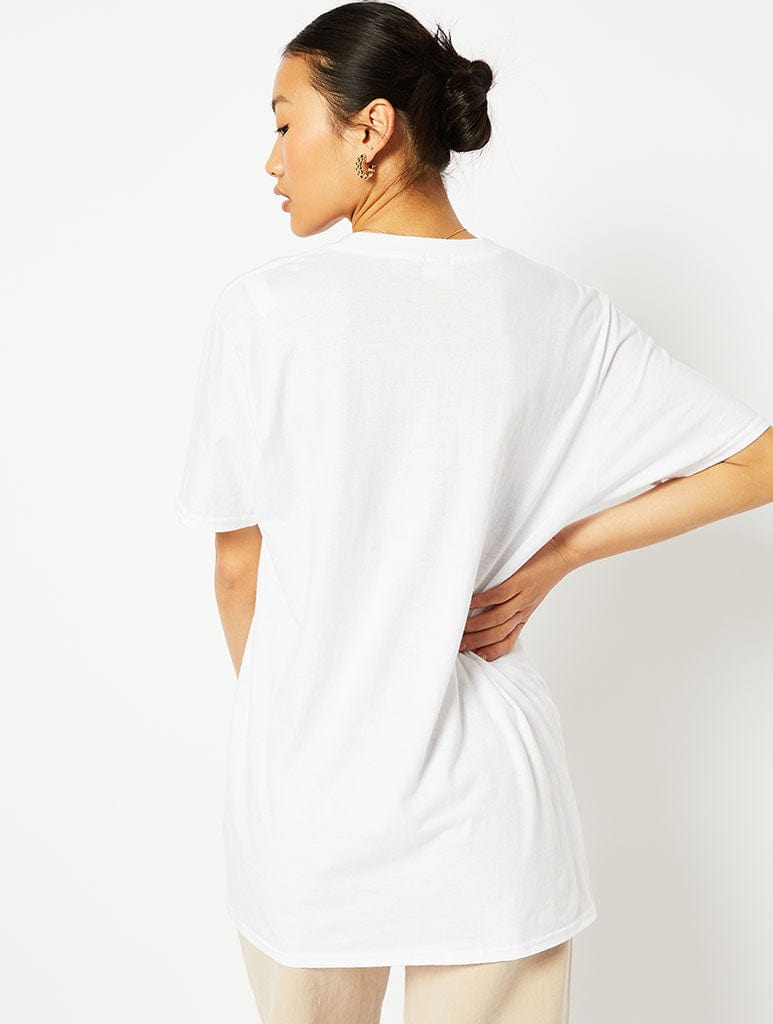 Actual Goddess White T-Shirt Tops & T-Shirts Skinnydip London
