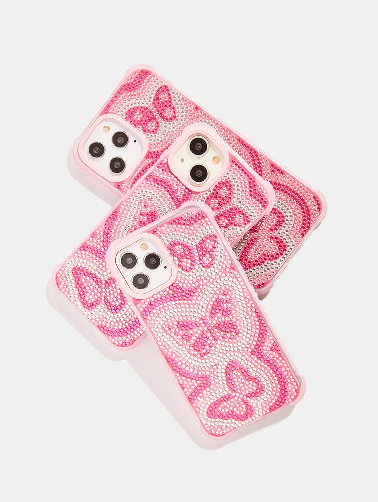 All Over Gem Butterfly Shock iPhone Case Phone Cases Skinnydip London