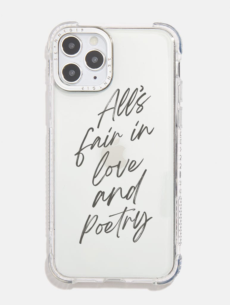 All's Fair in Love & Poetry Shock iPhone Case Phone Cases Skinnydip London