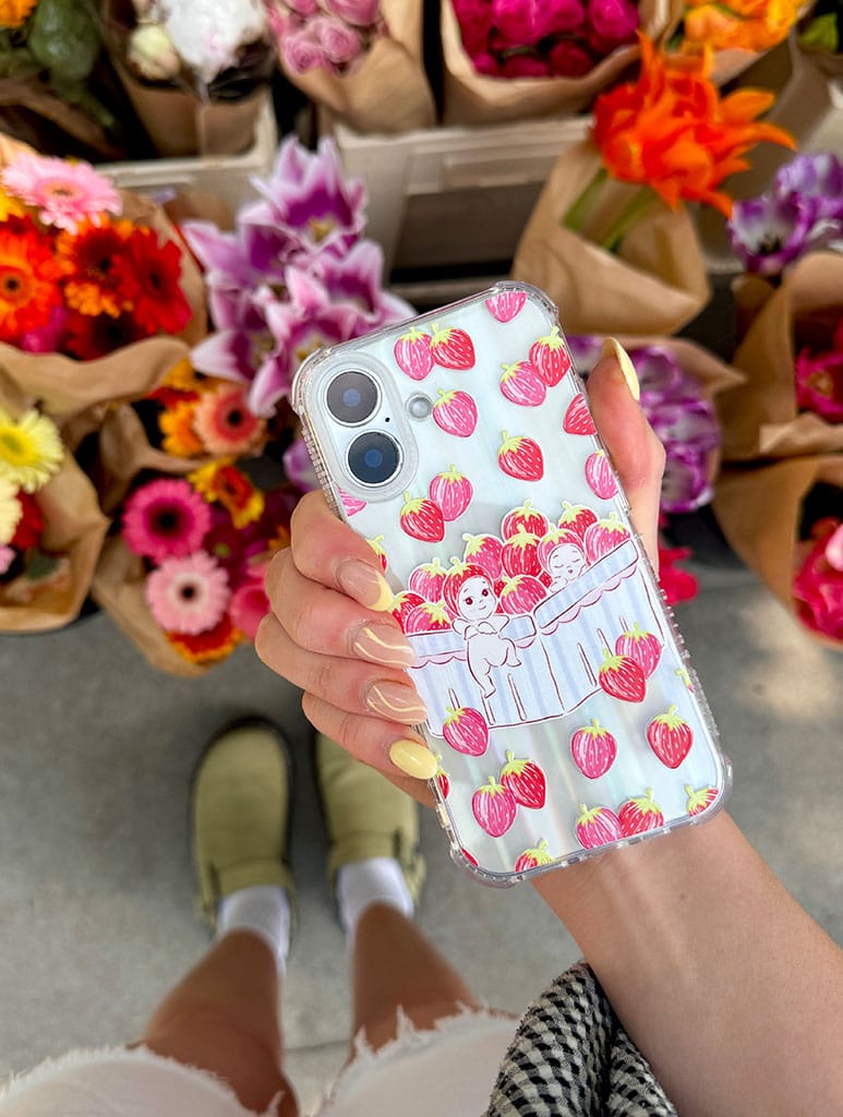 Angel Baby Strawberries Shock iPhone Case Phone Cases Skinnydip London