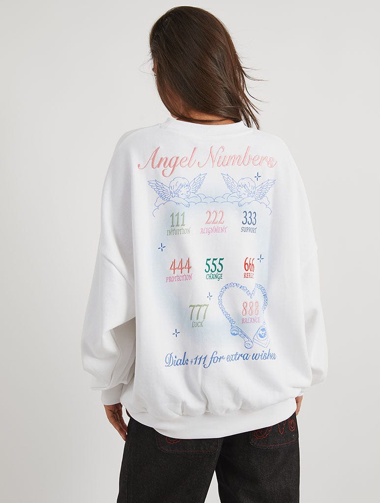 Angel Numbers Sweatshirt Hoodies & Sweatshirts Skinnydip London