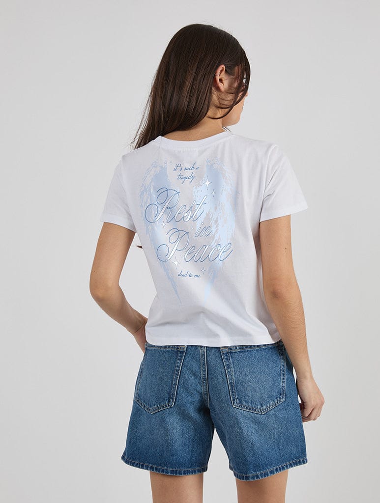 Angel Wings Baby T-Shirt In White Tops & T-Shirts Skinnydip London