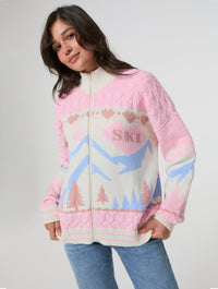 Apres Ski Zip Through Knitted Jumper Jumpers & Cardigans Skinnydip London