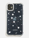 Aries Celestial Zodiac Glitter Shock iPhone Case Phone Cases Skinnydip London