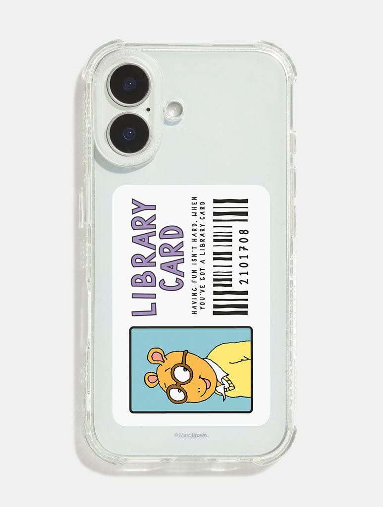 Arthur x Skinnydip Library Card Shock iPhone Case Phone Cases Skinnydip London