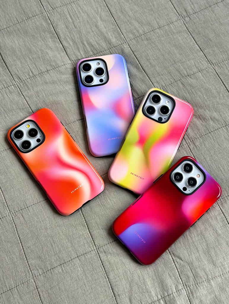 Aura Gradient Burnt Burgundy Ultra Protective iPhone Case Phone Cases Skinnydip London