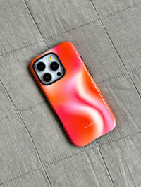 Aura Gradient Exotic Orange Ultra Protective iPhone Case Phone Cases Skinnydip London