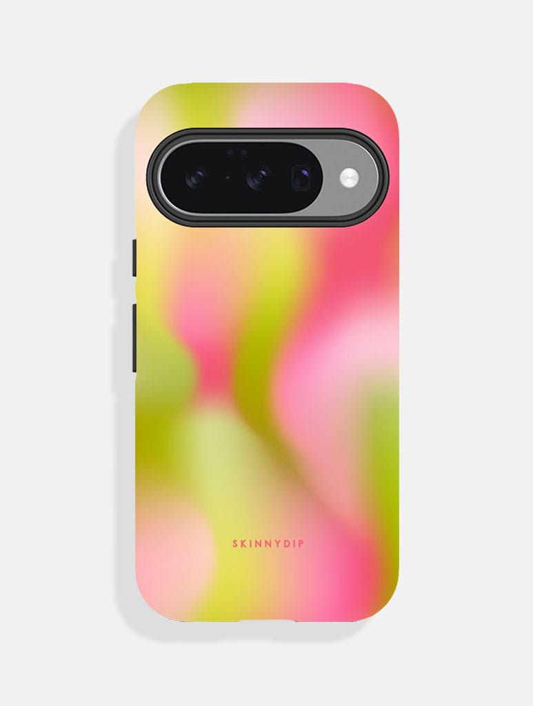 Aura Gradient Vibrant Green Ultra Protective Google Pixel Case Phone Cases Skinnydip London