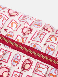 Autumn Cherry Patchwork Quilted Makeup Bag Makeup Bags & Wash Bags Skinnydip London