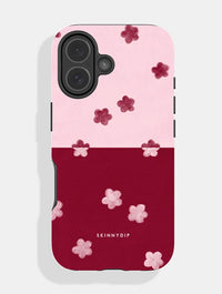 Baby Pink and Red Two-Tone Flower Ultra Protective iPhone Case Phone Cases Skinnydip London