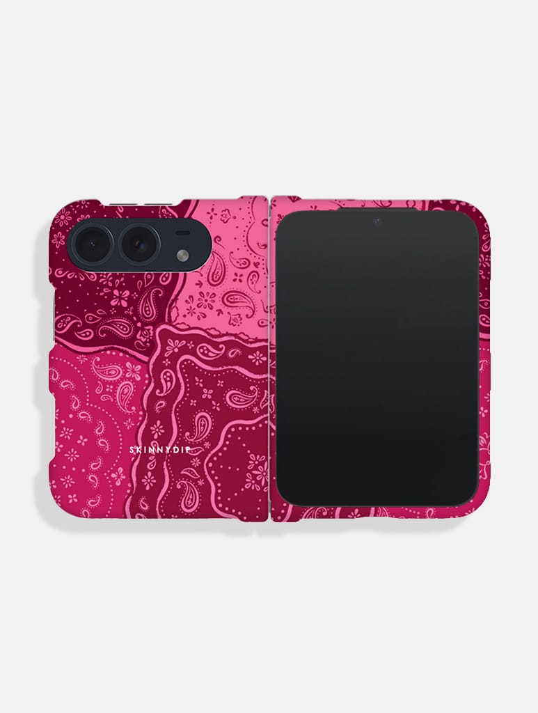 Bandana Paisley Burgundy Impact Resistant iPhone Duo Case Phone Cases Skinnydip London