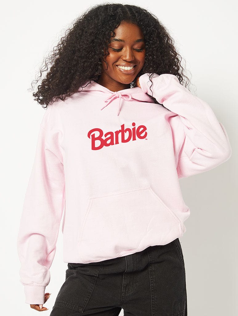 Barbie x Skinnydip Pink Logo Hoodie Hoodies & Sweatshirts Skinnydip London