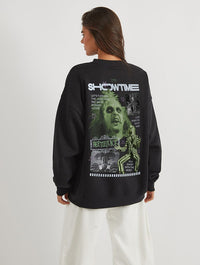 Beetlejuice x Skinnydip Poster Sweatshirt In Black Hoodies & Sweatshirts Skinnydip London