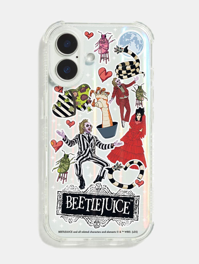 Beetlejuice x Skinnydip Sticker Shock iPhone Case Phone Cases Skinnydip London