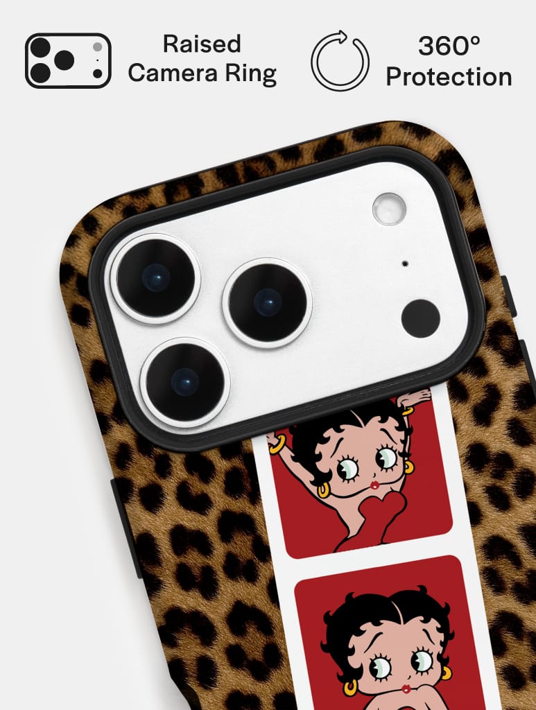 Betty Boop Photobooth Leopard Ultra Protective iPhone Case Phone Cases Skinnydip London