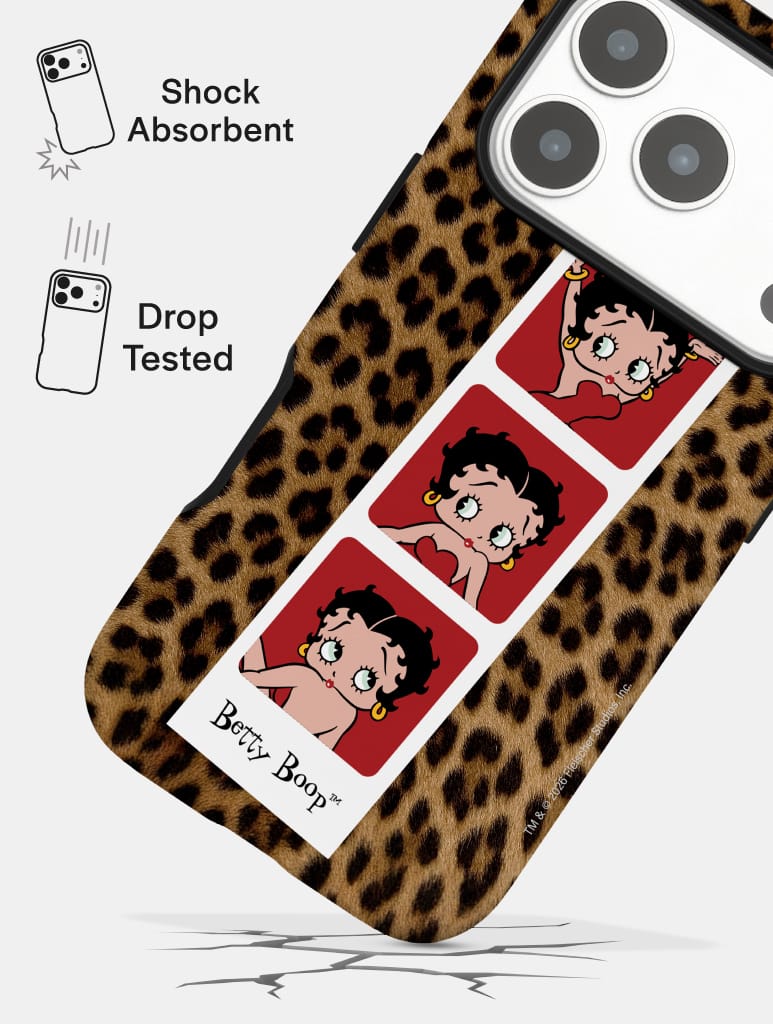 Betty Boop Photobooth Leopard Ultra Protective iPhone Case Phone Cases Skinnydip London