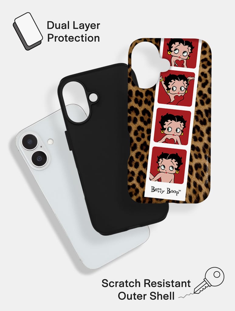 Betty Boop Photobooth Leopard Ultra Protective iPhone Case Phone Cases Skinnydip London
