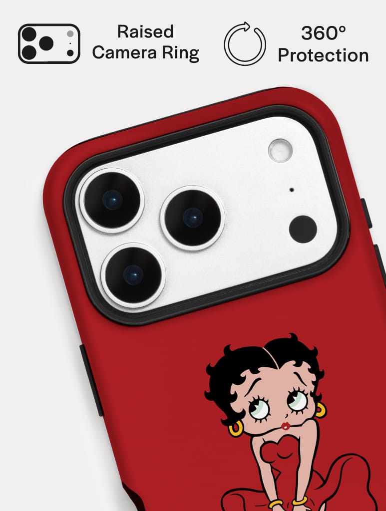 Betty Boop Red Ultra Protective iPhone Case Phone Cases Skinnydip London