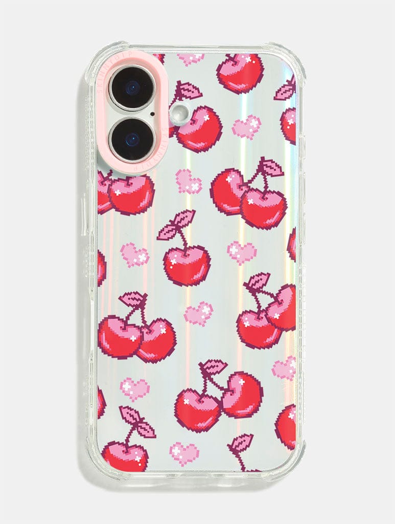 Big Fat Jenna x Skinnydip Pixel Cherry Shock iPhone Case Phone Cases Skinnydip London