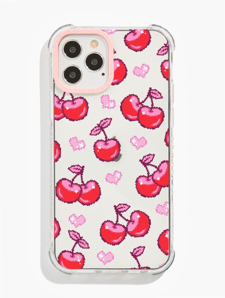 Big Fat Jenna x Skinnydip Pixel Cherry Shock iPhone Case Phone Cases Skinnydip London
