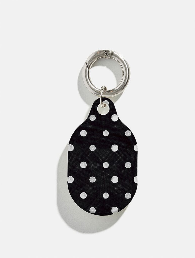 Black and White Painted Polka Dot Air Tag in Gloss AirTags Skinnydip London
