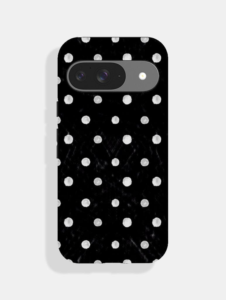 Black And White Painted Polka Dot Ultra Protective Google Pixel Case Phone Cases Skinnydip London