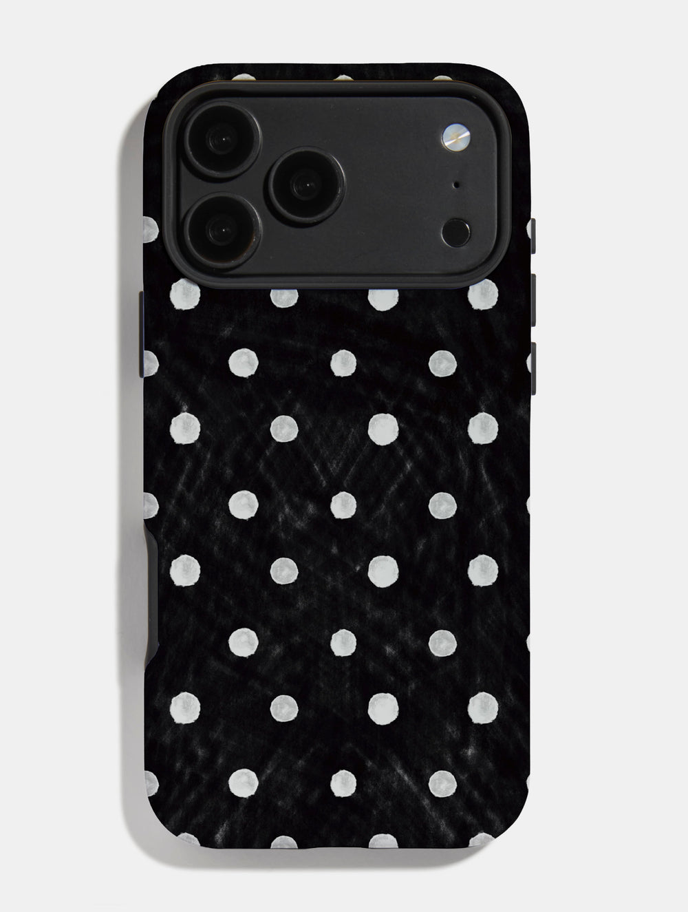 Black And White Painted Polka Dot Ultra Protective iPhone Case Phone Cases Skinnydip London