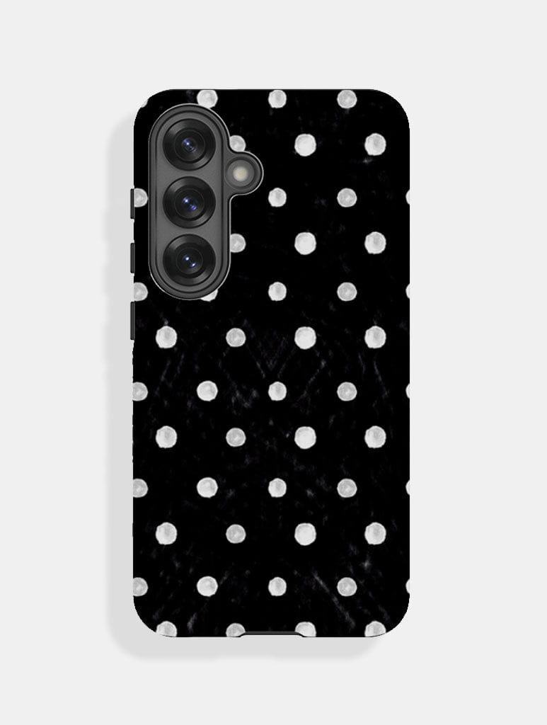 Black And White Painted Polka Dot Ultra Protective Samsung Case Phone Cases Skinnydip London