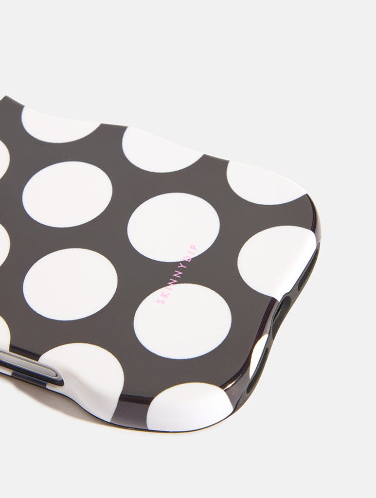 Black and White Polka Dots Wiggle Ultra Protective iPhone Case Phone Cases Skinnydip London