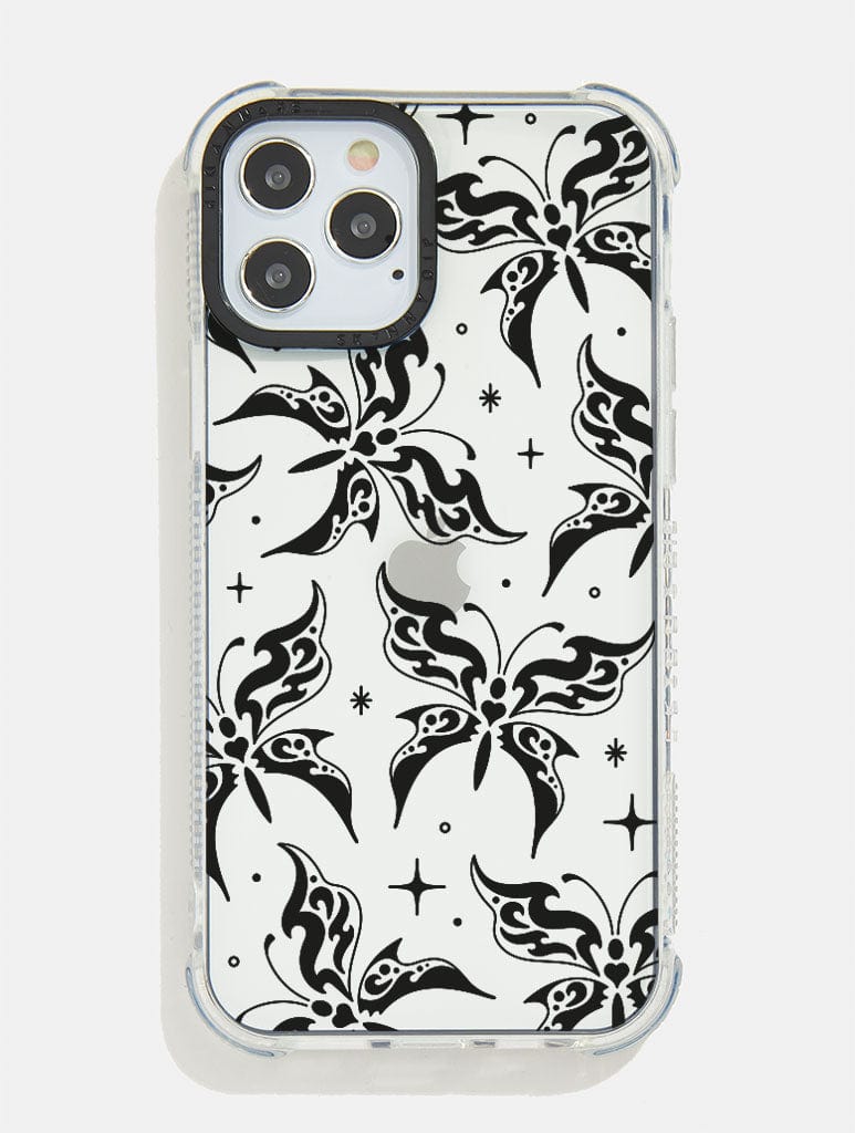 Black Butterfly Shock iPhone Case Phone Cases Skinnydip London