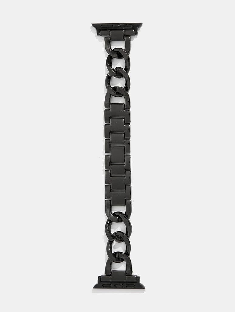 Black Chrome Chain Link Apple Watch Strap Watch Straps Skinnydip London