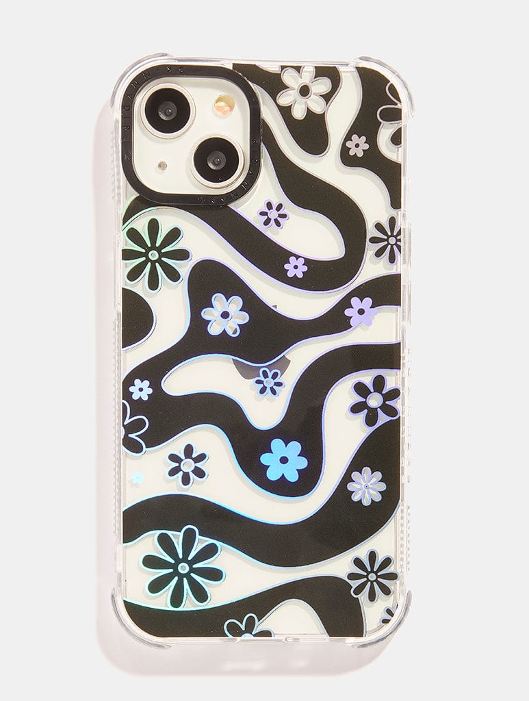 Black Floral Swirl Shock iPhone Case Phone Cases Skinnydip London