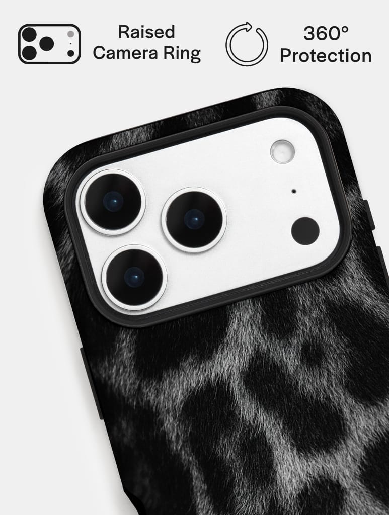 Black Leopard Ultra Protective iPhone Case Phone Cases Skinnydip London
