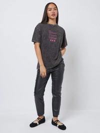 Bloom From Within Acid Wash T-Shirt Tops & T-Shirts Skinnydip London