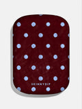 Blue and Brown Painted Polka Dot Portable Magsafe Charger Portable Chargers Skinnydip London