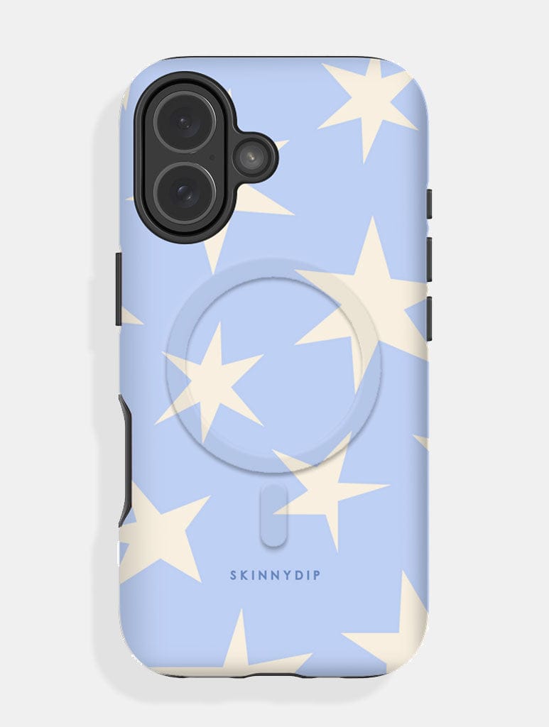 Blue and Cream Ditsy Star MagSafe Ultra Protective iPhone Case Phone Cases Skinnydip London