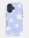 Blue and Cream Ditsy Star Ultra Protective iPhone Case Phone Cases Skinnydip London