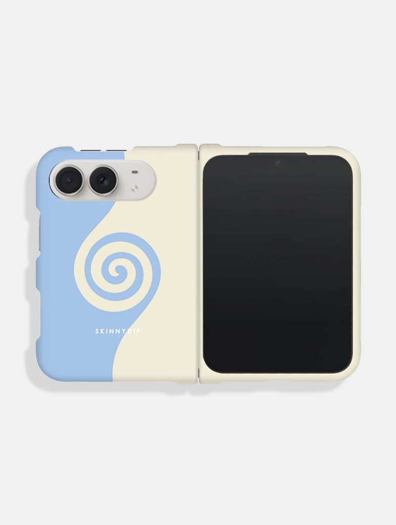 Blue And Cream Swirl Impact Resistant iPhone Duo Case Phone Cases Skinnydip London